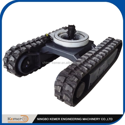 Hydraulic Transmission Mini Rubber Crawler Undercarriage for 40001-50000 Working Hours