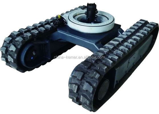 Hydraulic Transmission Mini Rubber Crawler Undercarriage for 40001-50000 Working Hours