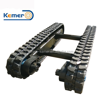 1.5T Loading Capacity Rubber Track System Designed for 30% Gradeability and Customized