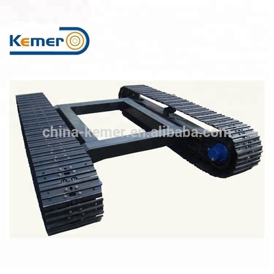 Kemer Jet Drilling Rig Track Chassis 10 Ton Hydraulic Transmission Travel Speed 0-5km/h