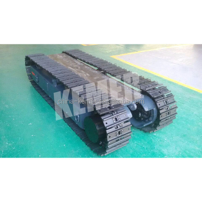 Black Kemer Steel Tracked Chassis for Construction Works Tailored to Requirements